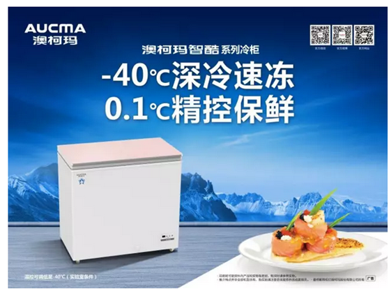澳柯玛智酷冷柜，深冷速冻，0.1℃精控保鲜